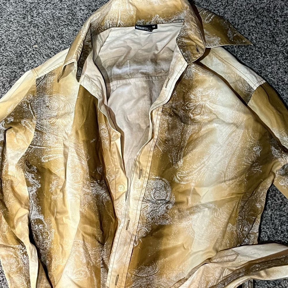 Men’s diesel western style button down Medium